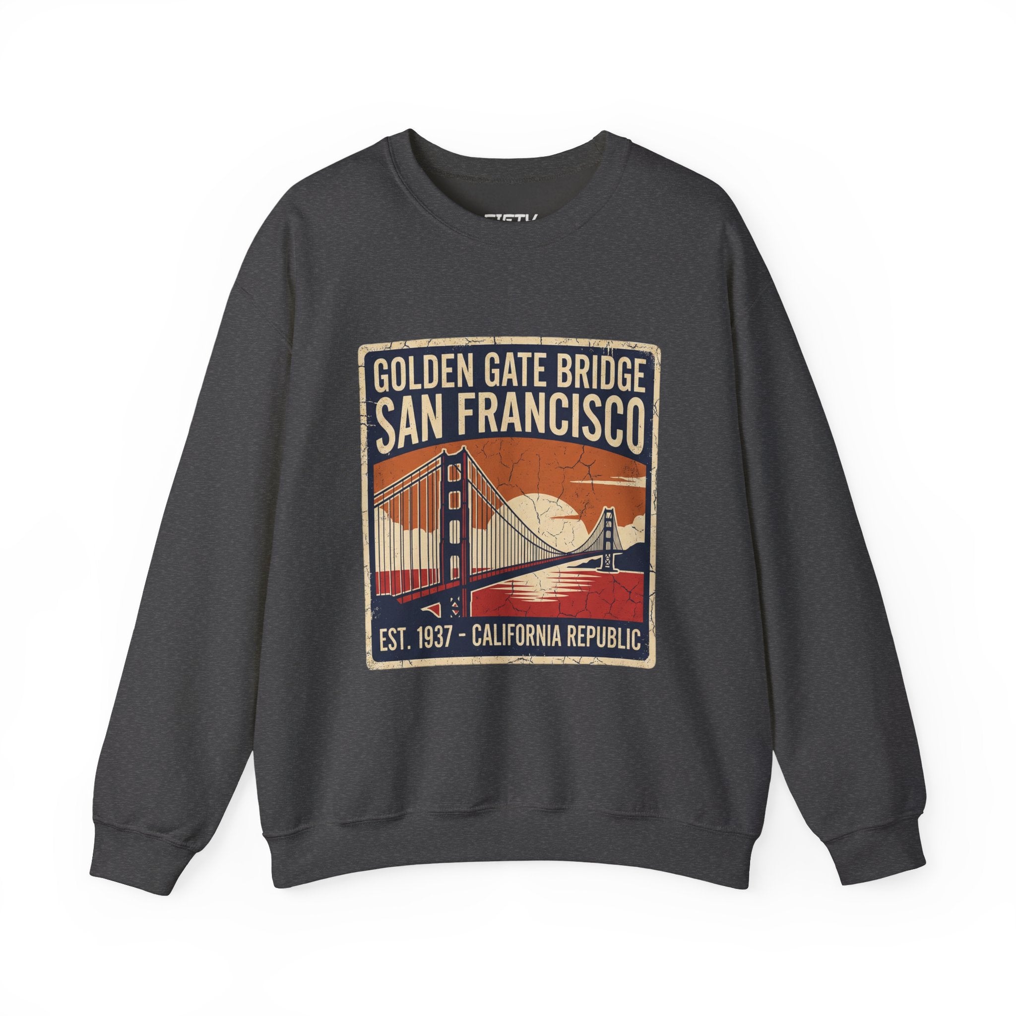 🌉 Golden Gate Bridge Sweatshirt | San Francisco Crewneck | Vintage California Sweater | Retro West Coast Gift